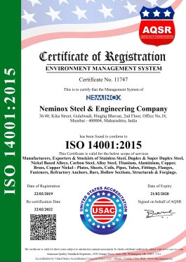 Environment Management System -ISO Certificate
